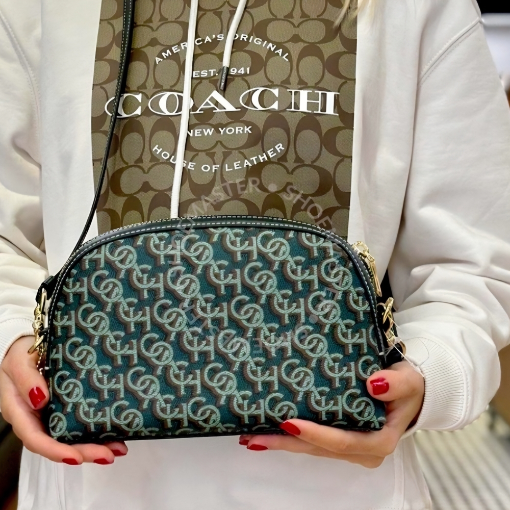 Coach Madi Dome Green Mgrm Crossbody